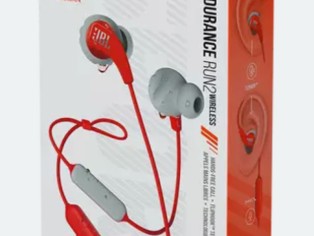 JBL Endurance Run 2 Wireless In-Ear Headphones - Coral Orange on Sale