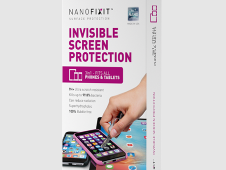 Nanofixit Liquid Invisible Screen Protection - 3 in 1 Fits All Phones & Tablets Supply