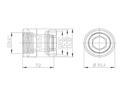 Coppia adattatori per Fancoil Innova 3 4 F Eurokonus - 3\4  Femmina codice AI0201II Supply