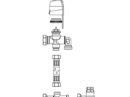 Gruppo Valvola 3 Vie deviatrie con Motore Termoelettrico per Innova Filomuro Slim Fit SW V30688II Online