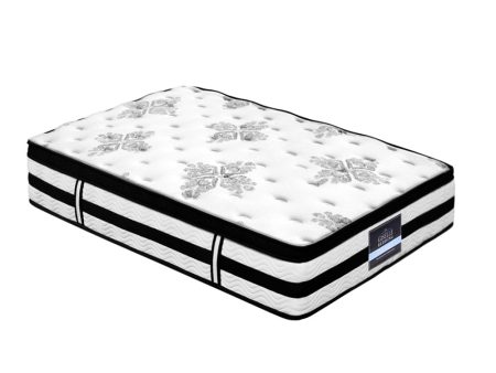 Giselle Bedding 34cm Mattress Euro Top Pocket Spring King Single Hot on Sale