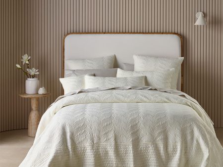 Bianca Kamala Cream Embossed Bedspread Set King Single Online Hot Sale