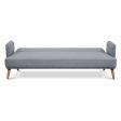 Brianna 3 Seater Sofa Bed Fabric Uplholstered Lounge Couch - Light Grey Supply