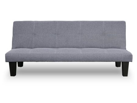 Sarantino Sofa Bed Lounge Couch Futon Furniture Seat Adjustable Suite Dark Grey Discount