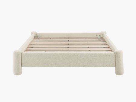 Zara Modern Boucle Fabric Bed Base - King For Cheap