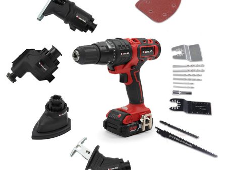 BAUMR-AG Cordless MT3 Max 20V SYNC 5in1 Combi-Tool Kit, with Battery and Charger Supply