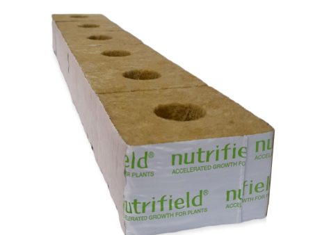 100x100x65mm Stonewool 6pk - Planting Propagation Growing Assist Block Nutrifield Online Sale