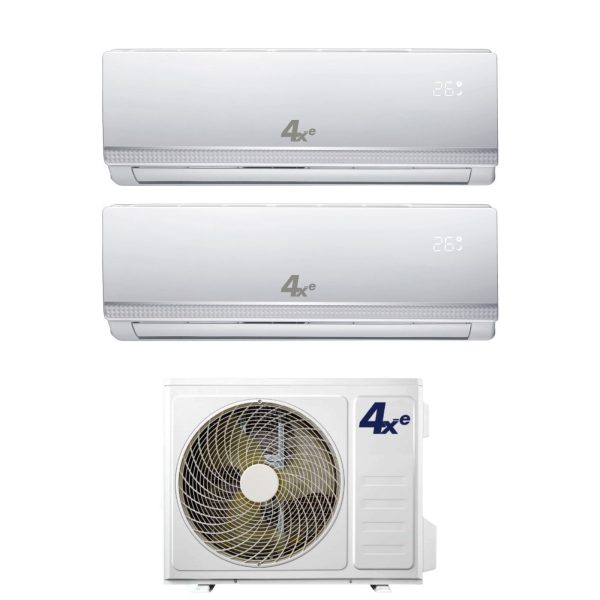 Climatizzatore Condizionatore 4Xe Dual Split Inverter serie WINTER 9+12 con WINTER DUAL 18 R-32 Wi-Fi Optional 9000+12000 Discount