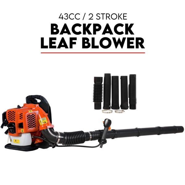 Petrol Leaf Blower 2 Stroke 42.7cc Backpack Commercial 540km H Online Sale