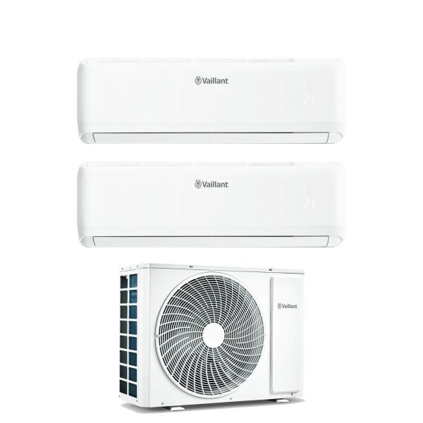 Climatizzatore Condizionatore Vaillant Dual Split Inverter serie climaVAIR PRO 7+7 con VAM1-040A2NO R-32 Wi-Fi Integrato 7000+7000 Hot on Sale