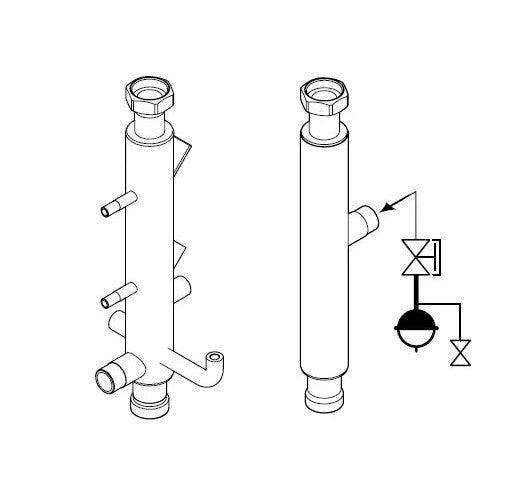 Accessorio per Caldaie Vaillant Tronchetto INAIL 0020106206 For Discount