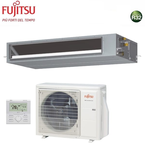 Climatizzatore Condizionatore Fujitsu Canalizzato Canalizzabile serie KM ECO 30000 Btu ARXH30KMTAP R-32 3NGF89880 con Filocomando Incluso Online Hot Sale