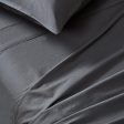 Vintage Washed 100% Cotton Sheet Set with 2 Pillowcases - Charcoal - King Size For Cheap