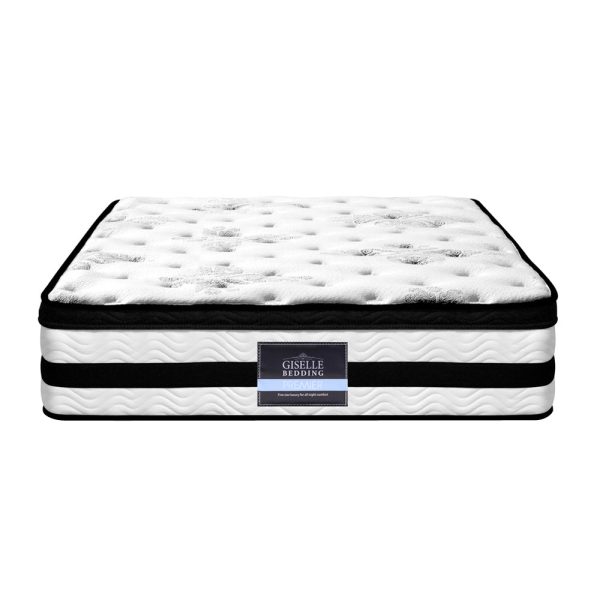 Giselle Bedding 34cm Mattress Euro Top Pocket Spring King Single Hot on Sale