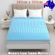 7 Zone Memory Foam Topper Mattress Toppers Cool Gel Pad Mat Medium Firm 8cm Thick 183cm x 203cm Online Sale