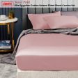 Ramesses 1500TC Elite Egyptian Cotton Sateen Fitted Sheet Combo Set Rose Pink Mega Queen Supply