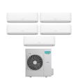 Climatizzatore Condizionatore Hisense Penta Split Inverter serie HI-COMFORT 9+9+9+12+12 con 5AMW125U4RTA R-32 Wi-Fi Integrato 9000+9000+9000+12000+12000 For Discount