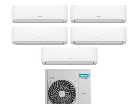 Climatizzatore Condizionatore Hisense Penta Split Inverter serie HI-COMFORT 9+9+9+12+12 con 5AMW125U4RTA R-32 Wi-Fi Integrato 9000+9000+9000+12000+12000 For Discount