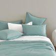 Vintage Washed Microfibre Quilt Cover Set (2Pcs) - Seafoam - Single Size Online Hot Sale