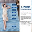 7 Zone Memory Foam Topper Mattress Toppers Cool Gel Pad Mat Medium Firm 8cm Thick 90cm x 190cm Online Hot Sale