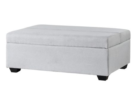 Artiss Ottoman Storage Sofa Bed 112cm Foldable Grey Sale