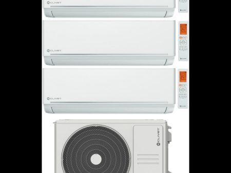 Climatizzatore Condizionatore Clivet Trial Split Inverter EZCool 9000+9000+12000 btu con MU2-Y79M Wi-Fi Optional 9+9+12 For Cheap