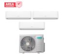 AREA OCCASIONI Climatizzatore Condizionatore Hisense Trial Split Inverter serie HI-COMFORT 9+9+12 con 3AMW52U4RJA R-32 Wi-Fi Integrato 9000+9000+12000 Supply