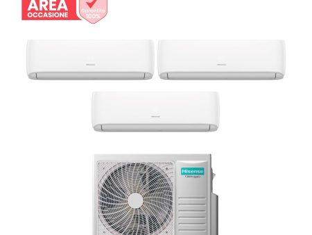 AREA OCCASIONI Climatizzatore Condizionatore Hisense Trial Split Inverter serie HI-COMFORT 9+9+12 con 3AMW52U4RJA R-32 Wi-Fi Integrato 9000+9000+12000 Supply