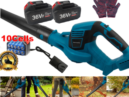 Cordless Garden Leaf Dust Blower Handheld For Makita With 2Battery & Charger 36V For Sale