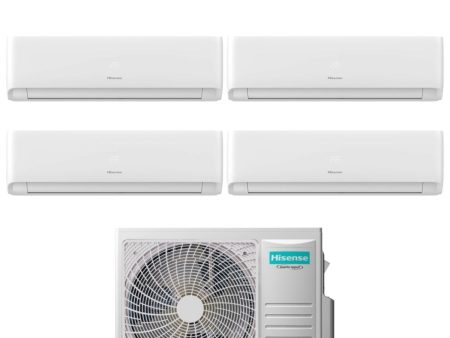 Climatizzatore Condizionatore Hisense Quadri Split Inverter serie ECOSENSE 9+9+9+18 con 4AMW105U4RAA R-32 Wi-Fi Integrato 9000+9000+9000+18000 Supply