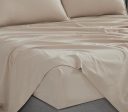 Vintage Washed Microfibre Sheet Set with 1 Pillowcase - Linen - King Single Online Sale