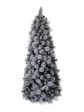 Albero di Natale Innevato Slim H 180cm con Base a Croce in Ferro Pieghevole Online Hot Sale