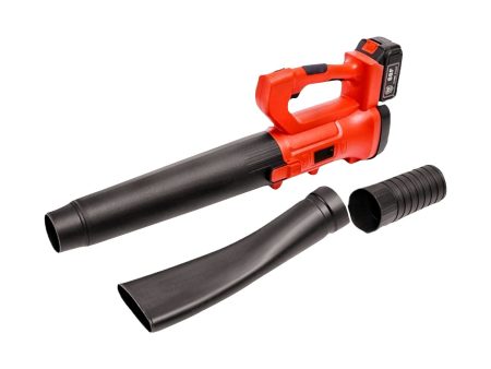 RYNOMATE 18V Cordless Leaf Blower with Lithium Battery and Charger Kit (Red and Black) Online now