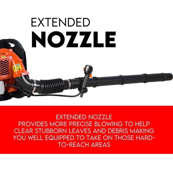 Petrol Leaf Blower 2 Stroke 42.7cc Backpack Commercial 540km H Online Sale