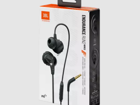 JBL Endurance Run 2 Wired In-Ear Headphones - Black Sale