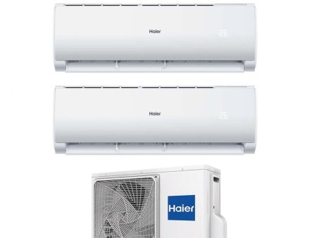 Climatizzatore Condizionatore Haier Dual Split Inverter serie REVIVE 9+9 con 2U50MEFFRA R-32 Wi-Fi Integrato 9000+9000 Online